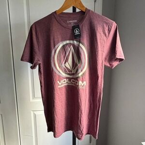 Burgundy‎ Volcom graphic tee